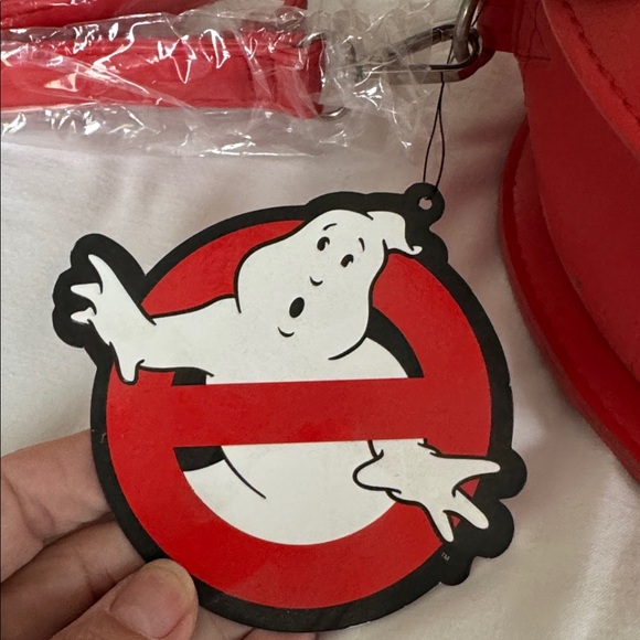 Vixen by Micheline Pitt Ghostbusters Red and White Crossbody Bag - Picture 3 of 3